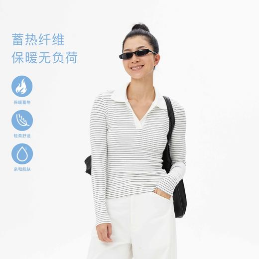 oneup翻领修身长袖T恤 商品图0