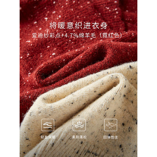 【年货节】熙世界多巴胺彩点针织外套女短款小个子内搭毛衣开衫2025秋冬新款 商品图3