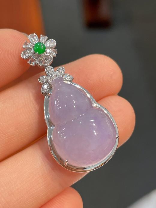 18K金紫罗兰葫芦吊坠 商品图1