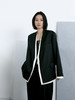 分镜头/SHANG1BYSHANGYI  2024新款设计师品牌高级感撞色边西服3380 商品缩略图1