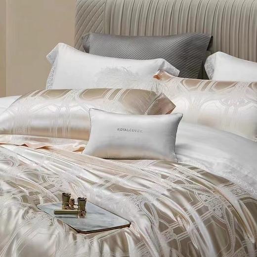 【罗卡芙】B7F  ROYALCOVER/罗卡芙丝绵提花四件套普瑞克 商品图1