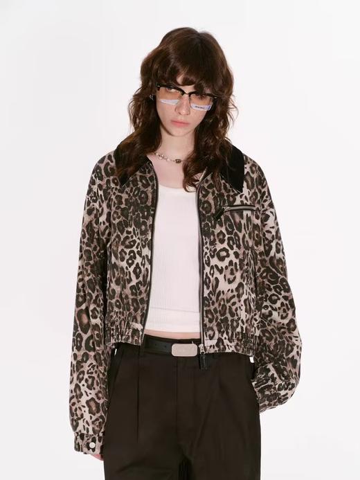 出逃赤岗西/24AWW95/美式街头豹纹外套 商品图2