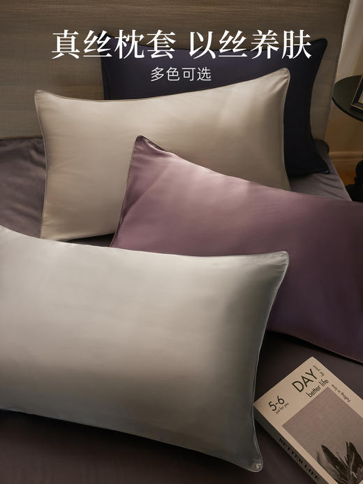 万事利真丝AB面枕套-简絮 商品图2