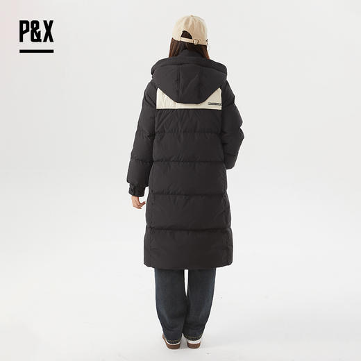 P&X设计师女装冬季长款休闲棉服824424277黑色 商品图4