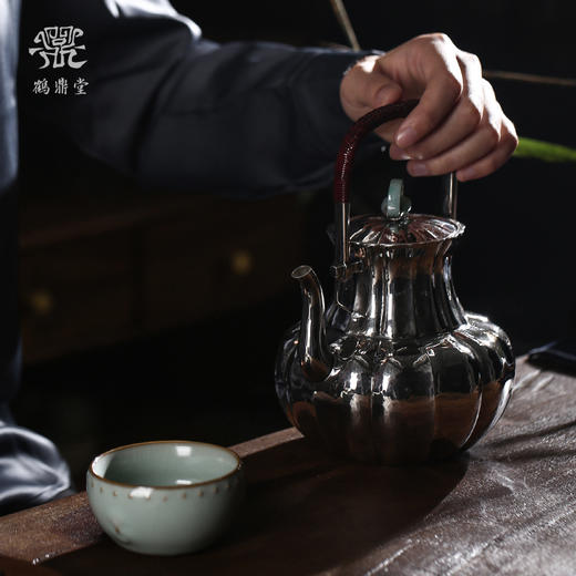 鹤鼎堂银壶闻天系列骏尨汤沸（银色）（缺货） 商品图3