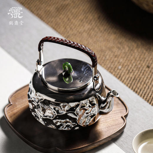 鹤鼎堂银壶闻天系列静嘉大锤目汤沸（银色）（缺货） 商品图4