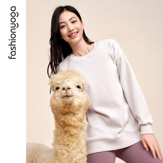 F14886简约休闲中长款卫衣 商品图9