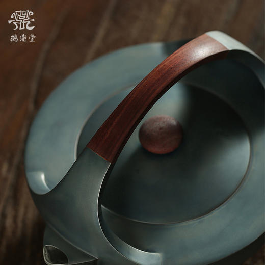 鹤鼎堂银壶闻天系列月食汤沸镜面（灰青）（缺货） 商品图3