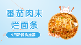 9月龄：番茄肉末烂面条