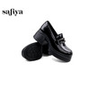 Safiya/索菲娅2025学院风方头粗跟轻便百搭小个子增高乐福鞋  SFD1112160 商品缩略图4