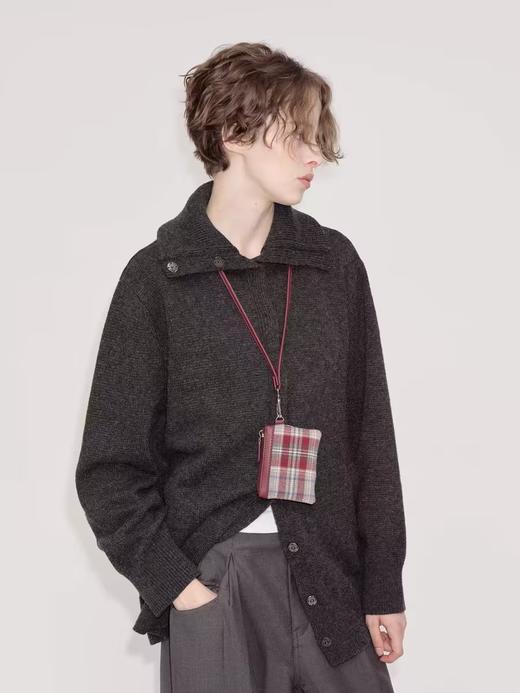 出逃赤岗西/CT0008/翻领纽扣针织开衫 商品图1