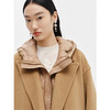 NEELLY纳俪商场同款驼色毛呢大衣中长款连帽羽绒马夹可脱卸两件套N24104N04602 商品缩略图2