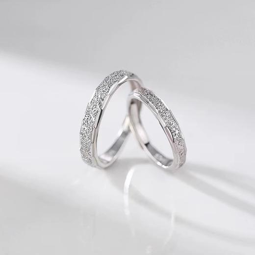 【万千星辰，只守护你一人】小众设计星河情侣对戒素，圈戒指异地恋自律男女开口食指戒QQ 商品图3