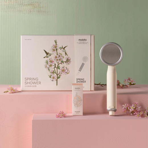 moido小活泉净水养肤花洒净水器过滤增压除氯美肤保湿沐浴蓬莲头 商品图1