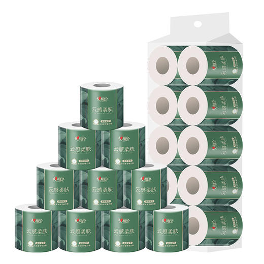 心相印 纸巾 BT5410（提装）云感系列150克10粒装四层立体压花卷筒卫生纸 商品图0