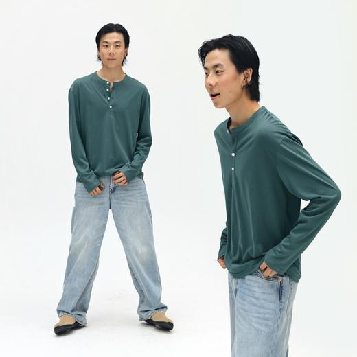oneup亨利领长袖T恤 商品图4