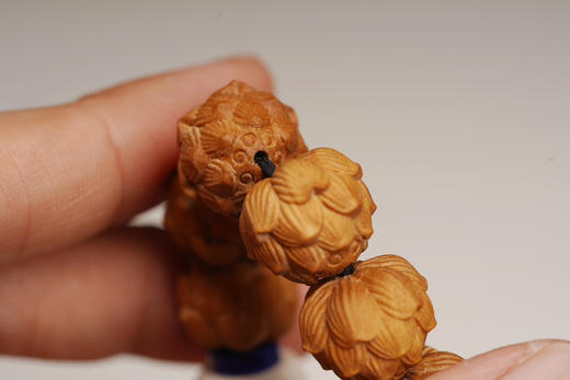 老山檀手工雕刻莲花 商品图7