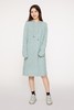 HAYES 薄荷绿针织连帽卫衣连衣裙 10282 商品缩略图0