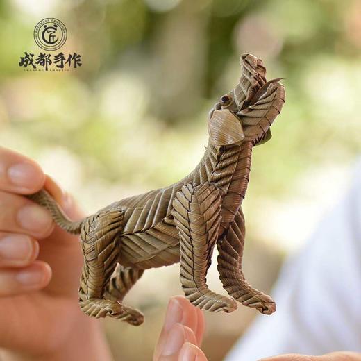 成都手作棕编工艺动物摆件 四川非遗技艺手工编织特色工艺品 商品图8