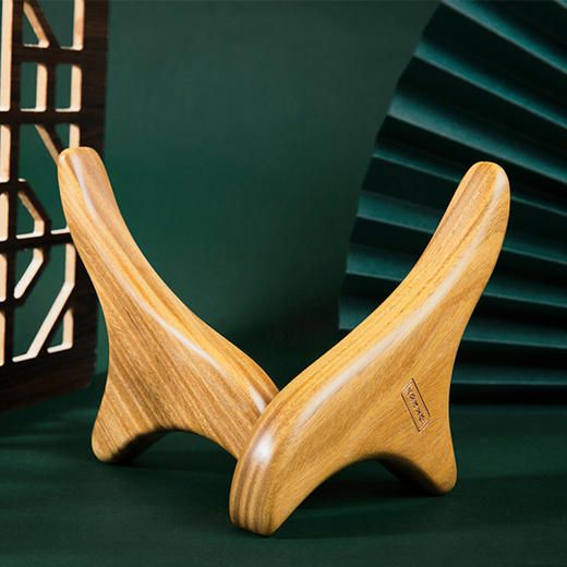 【断货】正安国货· 檀木三角雀 绿檀木打造多功能按摩器具 商品图2