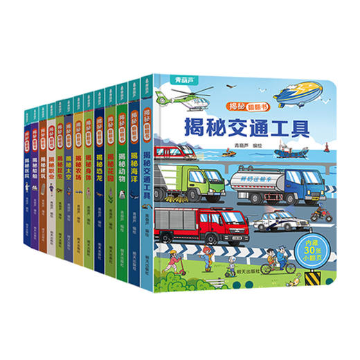 爆款！揭秘翻翻书（12册）精装硬壳   恐龙、太空、交通工具、身体等12大爆款主题  轻松科学启蒙 商品图1