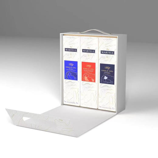 【有税版】马爹利干邑白兰地单一产区系列 礼盒套装 700ml*3 商品图1