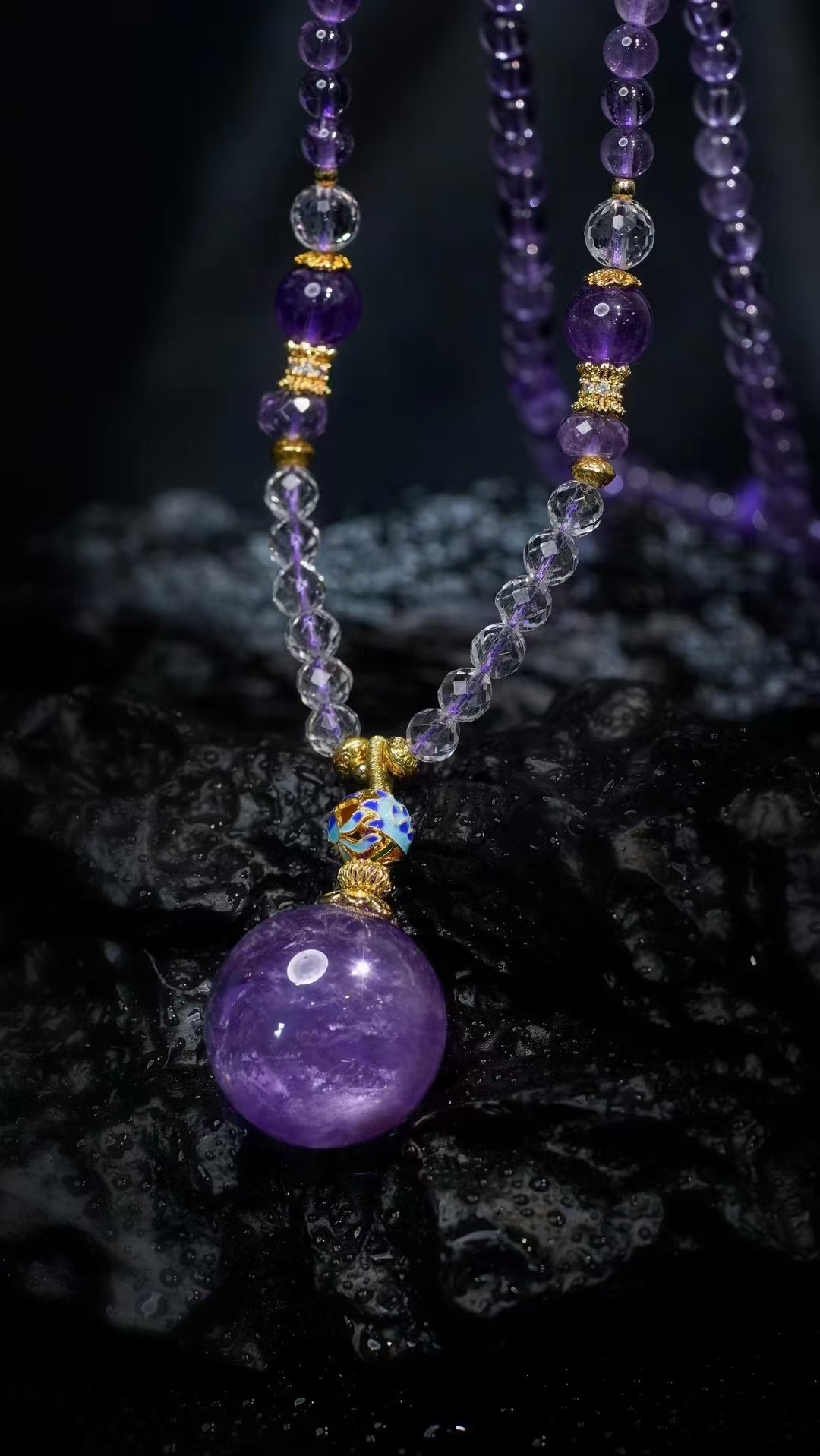 吉祥天地 紫水晶项链 礼品 送礼 送女友