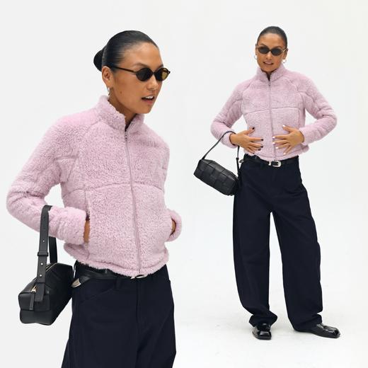 oneup长绒摇粒绒短款外套 商品图2