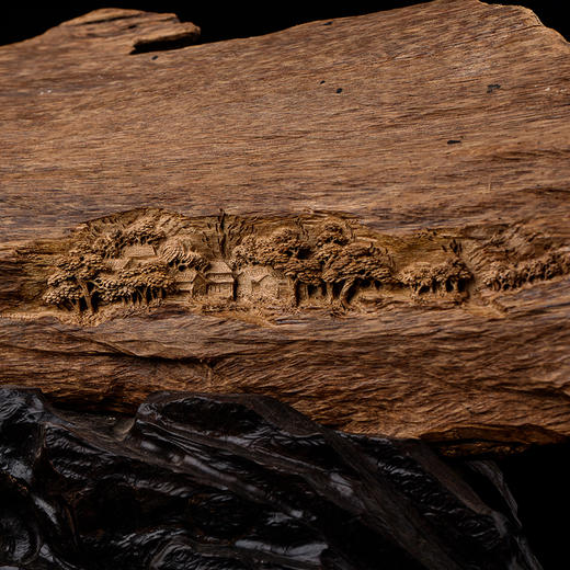 【沉香摆件】香四代  溪山烟云 文莱沉香摆件 商品图2