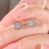 卡蒂罗/KADER 幸运微光耳钉 幸运四叶草轻奢高级感养耳洞耳饰 精致小巧甜美可爱配饰满镶宝石 925银 闺蜜同款 商品缩略图3