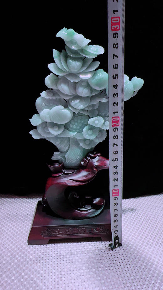 620449翡翠摆件【花开富贵】 商品图2