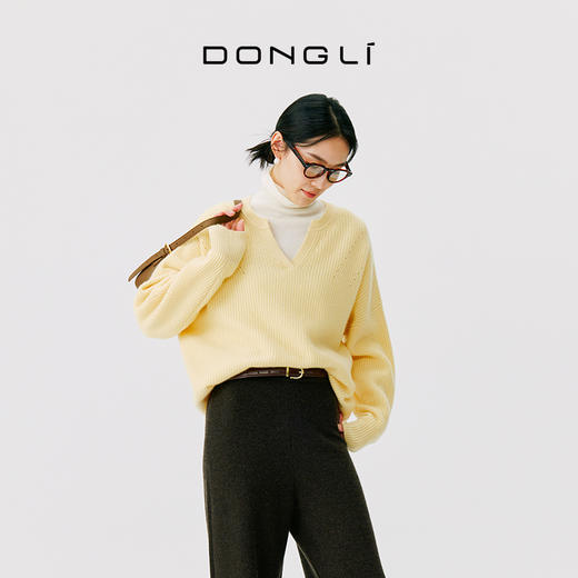 东黎 • 小山羊绒女士秋冬圆领纯色套头衫 4727 商品图8