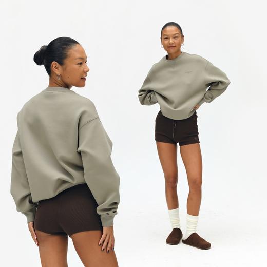 oneup空气层基础圆领卫衣 商品图7