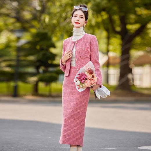 小香风时尚名媛套装，显瘦名媛富家千金两件套裙YJLY1371A 商品图3