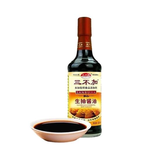 三不加生抽酱油500ml--0217 商品图0