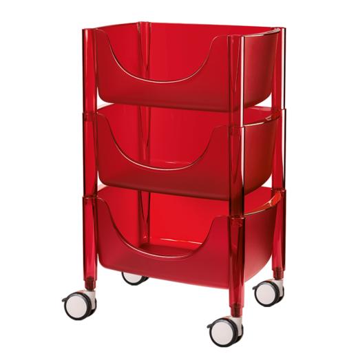 利快生活-彩色整理筐三层套装 商品图0