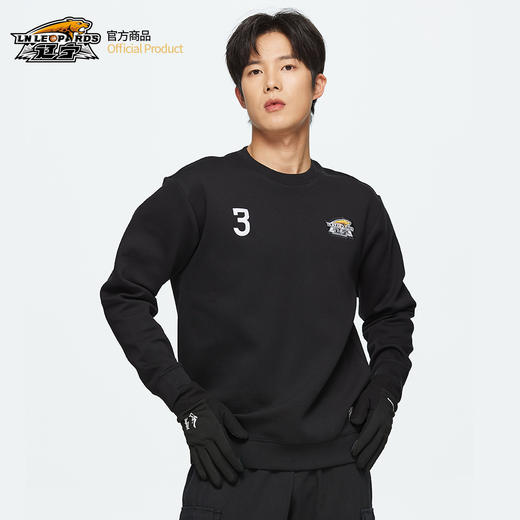 【官方正版】辽宁飞豹男篮｜辽篮时尚黑色冠军印号卫衣 商品图1