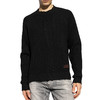 DSQUARED2 男士徽标贴片羊毛针织衫 黑色 S74HA1446 D13040 900 商品缩略图1