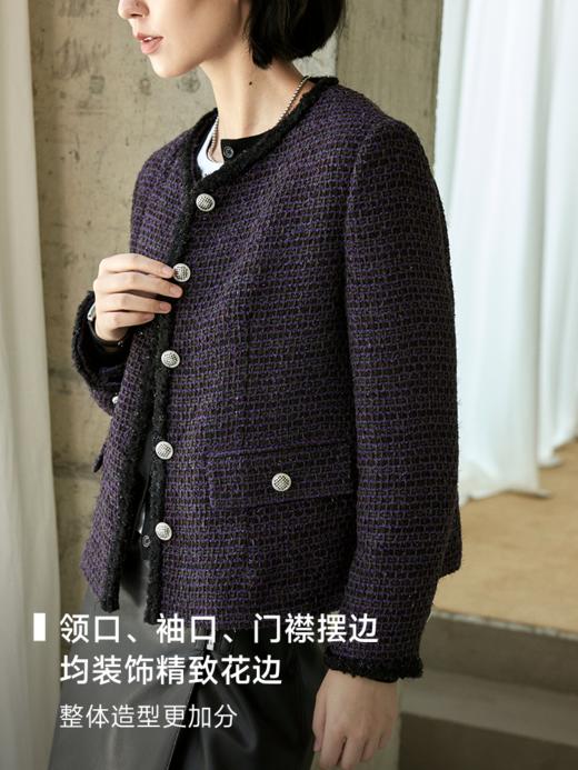 秋冬王炸小香风粗花呢外套FCE3COT047 商品图4