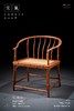 红桥红  家具严选  缅甸花梨（大果紫檀）【编藤 竹节圈椅】 商品缩略图1