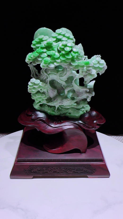 620457翡翠摆件【松鹤延年】 商品图4