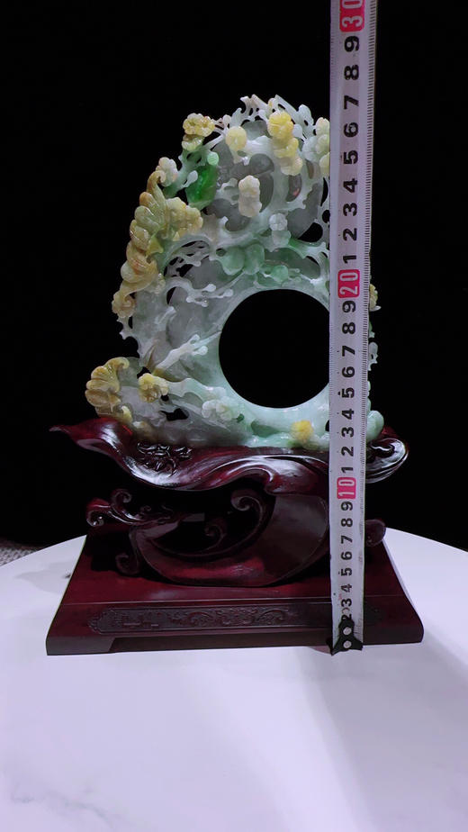 620456翡翠摆件【梅开五福 喜迎门】 商品图1