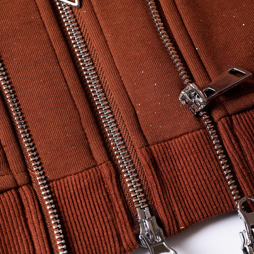 时尚休闲肌理感 连帽卫衣女秋冬廓形感 商品图3