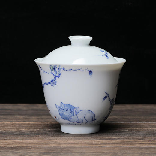 【孤品系】青远山房 青花斗彩系列盖碗 商品图1