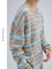 千层蛋糕圆领条纹羊绒衫 商品缩略图2