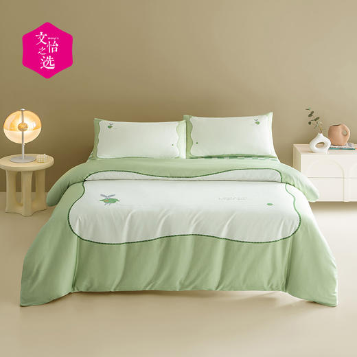 【文怡之选】绘睡 60支A类棉质四件套 床单&被罩&枕套 柔软舒适 床品 亲肤透气 多色多尺码可选 商品图1