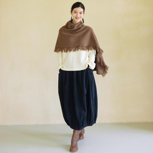 绽放旅行女装352朵/秋冬*加厚灯芯绒花苞中长款灯笼裙半身裙 商品图3