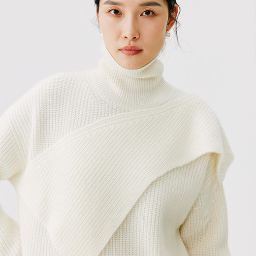 东黎 • 小山羊绒女士秋冬高领外穿套头衫 4660 商品图11