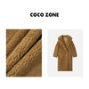 COCO ZONE美拉德经典冬中长款翻驳领毛呢大衣外套23C29989 商品缩略图2