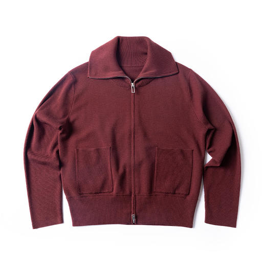 48支蚕丝羊毛针织翻领外套 商品图0